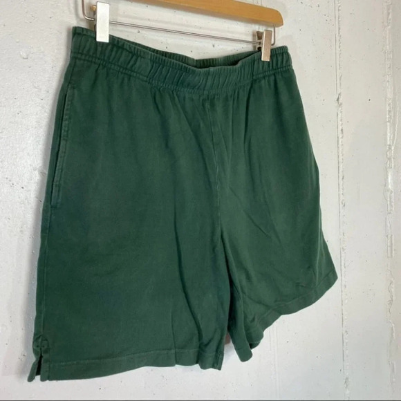 Lands End M green/blue heavy weight pull on short - Picture 3 of 9